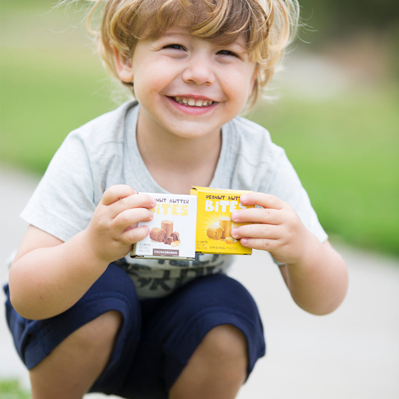 Our bite-sized peanut butter snacks are kid friendly, vegan, gluten-free, made with simple and real ingredients. Pasokin Peanut Butter Bites are great snacks for active and healthy kids. 